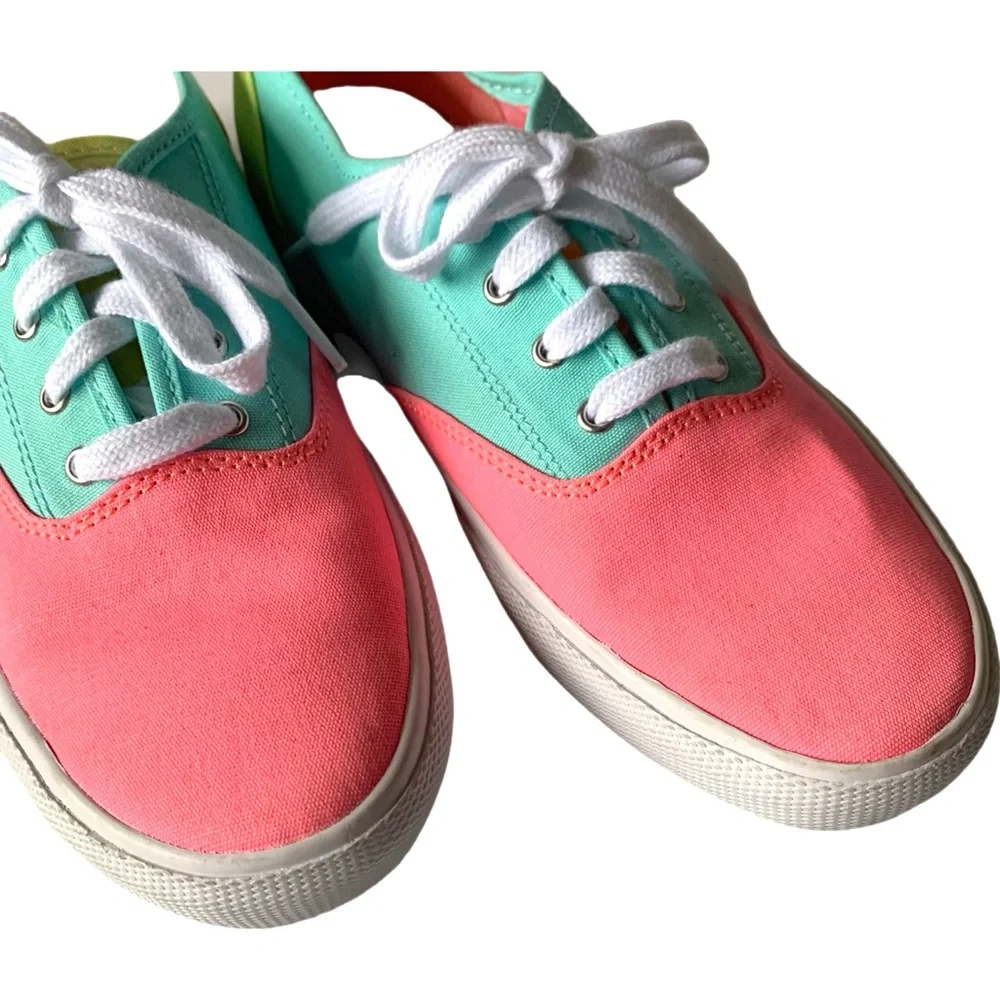 Sperry Top Sider Pier Wave Sneakers Boat Shoes Womens Size 5 Beachy Summer